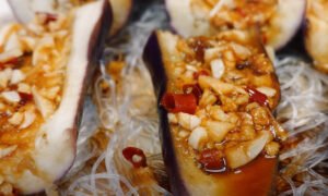 食譜 蒜蓉粉絲蒸茄子